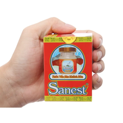 Hộp 6 lọ nước yến sào Khánh Hòa Sanest có đường 70ml
