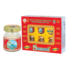 Hộp 6 lọ nước yến sào Khánh Hòa Sanest không đường 70ml