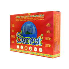 Hộp 8 lọ nước yến sào Khánh Hòa Sanest có đường 70ml