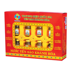Hộp 8 lọ nước yến sào Khánh Hòa Sanest có đường 70ml
