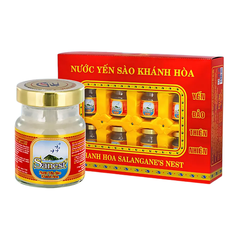 Hộp 8 lọ nước yến sào Khánh Hòa Sanest có đường 70ml