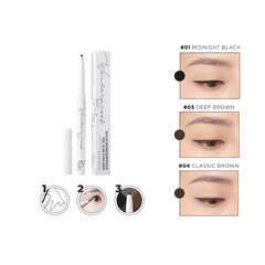 Kẻ mắt B.O.M siêu mảnh lâu trôi - 01 màu đen/03 màu nâu đậm/04 màu nâu tự nhiên 0.1g
