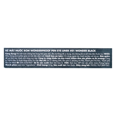 Kẻ mắt nước B.O.M lâu trôi - màu đen 01 Wonder Black/màu nâu 02 Wonder Brown 0.5g