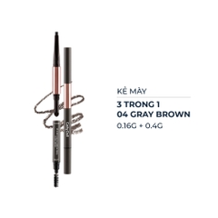 Kẻ mày Cathy Doll 3 trong 1 - #01 Dark Brown/#02 Medium Brown/#03 Ash Brown/#04 Gray Brown 0.16g + 0.4g