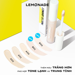 Kem che khuyết điểm Lemonade màu A00/A01/A02 - Da trắng sáng/da sáng/da trung bình sáng 3g