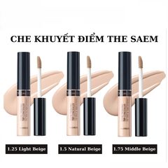 Kem che khuyết điểm The Saem màu 1.25/1.5.1.75 Light Beige/Natural Beige/Middle Beige 6.5g