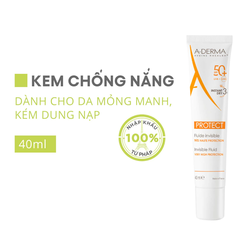 Kem chống nắng A-Derma mỏng nhẹ cho da nhạy cảm 40ml