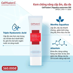 Kem chống nắng Cell Fusion C cấp ẩm dịu da 50ml