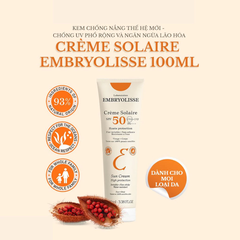 Kem chống nắng Embryolisse chống UV phổ rộng 100ml