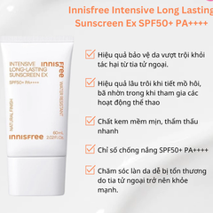 Kem chống nắng Innisfree lâu trôi cho da dầu, hỗn hợp 60ml