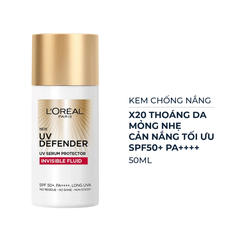 Kem chống nắng L'Oreal Paris X20 thoáng da mỏng nhẹ 50ml