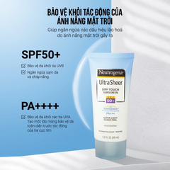 Kem chống nắng Neutrogena Ultra Sheer SPF 50 88ml