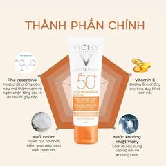 Kem chống nắng Vichy thoáng mịn ngăn sạm da có màu 50ml