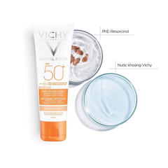 Kem chống nắng Vichy thoáng mịn ngăn sạm da có màu 50ml