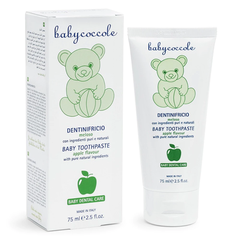 Kem đánh răng Babycoccole hương táo/hương dâu/hương chuối 75ml dành cho bé trên 12 tháng tuổi