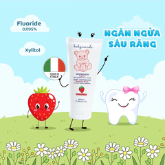 Kem đánh răng Babycoccole hương táo/hương dâu/hương chuối 75ml dành cho bé trên 12 tháng tuổi