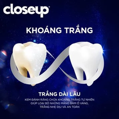 Kem đánh răng Closeup dạng gel khoáng trắng tự nhiên 100g
