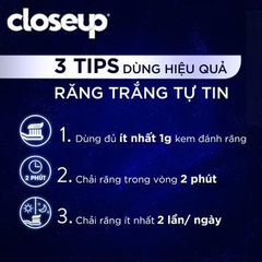 Kem đánh răng Closeup dạng gel tinh thể Blue Sapphire 100g