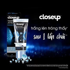 Kem đánh răng Closeup dạng gel trắng răng kim cương 100g