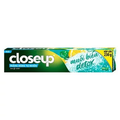 Kem đánh răng Closeup muối biển Detox trắng răng 230g