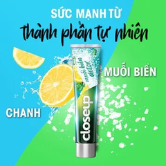 Kem đánh răng Closeup muối biển Detox trắng răng 230g