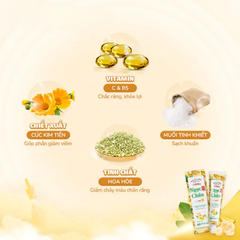 Kem đánh răng dược liệu Ngọc Châu trẻ em hương dâu/chuối (2 - 6 tuổi) tuýp 50g/(trên 6 tuổi) 70g