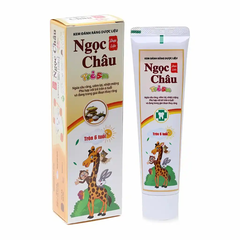 Kem đánh răng dược liệu Ngọc Châu trẻ em hương dâu/chuối (2 - 6 tuổi) tuýp 50g/(trên 6 tuổi) 70g