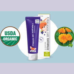 Kem đánh răng trẻ em ít flouride K-Mom 3-8 tuổi vị nho (50g)