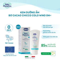 Kem dưỡng ẩm bơ Cacao Chicco Cold Wind 0M+ 50ml