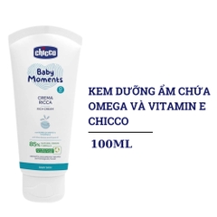 Kem dưỡng ẩm chứa Omega và vitamin E Chicco 100ml
