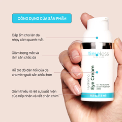 Kem dưỡng mắt Timeless cấp ẩm, ngừa lão hóa 15ml