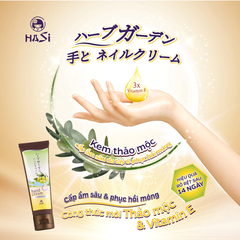 Kem dưỡng tay Hasi thảo mộc cấp ẩm & phục hồi móng 80g