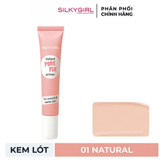 Kem lót che lỗ chân lông Silkygirl màu 01 natural 15ml