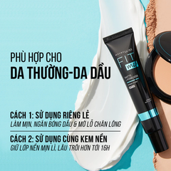 Kem lót Maybelline kiềm dầu ngăn xuống tông SPF 20 30ml