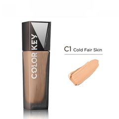 Kem nền Colorkey dạng lỏng lâu trôi W2/W1/C1 cho tông da tự nhiên/sáng ấm/sáng hồng 30g