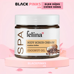 Kem tắm tẩy tế bào chết Felina cà phê & tinh dầu dừa 400g