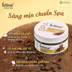 Kem tắm tẩy tế bào chết Felina cà phê & tinh dầu dừa 400g