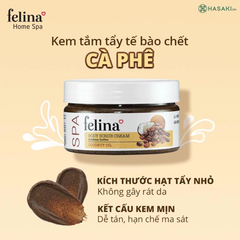Kem tắm tẩy tế bào chết Felina cà phê & tinh dầu dừa 400g