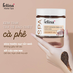 Kem tắm tẩy tế bào chết Felina cà phê & tinh dầu dừa 400g