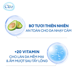Kem tẩy lông Cléo dành cho da nhạy cảm 25g/50g