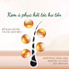 Kem ủ tóc Le Petit Olivier phục hồi sâu hư tổn 330ml