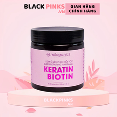 Kem ủ tóc Milaganics Keratin & Biotin phục hồi hư tổn 200g