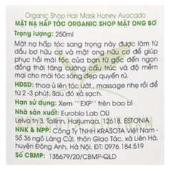 Kem ủ tóc Organic Shop 250ml (nhiều hương)