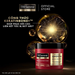 Kem ủ tóc TRESemmé Keratin Smooth vào nếp suôn mượt 180ml