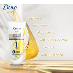 Kem xả Dove phục hồi hư tổn 1 phút siêu dưỡng 300ml