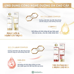 Kem xả Dove serum 2in1 tóc phồng dày & ngăn lão hóa 230ml