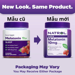 Kẹo dẻo hỗ trợ ngủ ngon Natrol Melatonin 10mg 90 viên