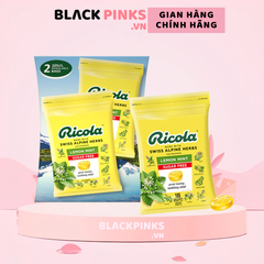 Kẹo ngậm ho thảo mộc Ricola Lemon Mint Sugar Free (105 viên)/ hộp 2 gói