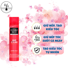 Keo tạo kiểu tóc Double Rich dạng xịt giữ tóc cố định 170ml