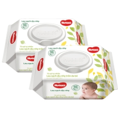 Khăn ướt Huggies Clean Care không mùi gói 80 miếng